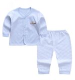 100% Cotton Newborn Underwear Long Sleeve Trousers Two Sets Baby Garment