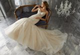 3/4 Sleeves Bridal Formal Gowns Lace Tulle Wholesale Wedding Dress Lb1920