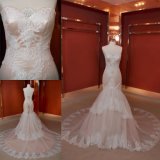 New Design Sexy Champagne Mermaid Lace Bridal Dress Wedding Gown
