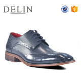 New Design Rubber Outsole Leather Shoe for Young Men