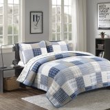 Wholesale Super Soft Cotton Cover Hotel Printing Grid Bed Quilt
