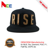 Wholesale Custom Burshed Cotton Promotional Snapback Hat with Metal Buckle