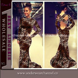 Fashion Leopard Print Women Cocktail Dress (TMK8026)