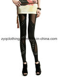 Sexy Leggings, Rock Punk Leggings with Mesh for Evening Party