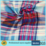 100%Rayon Grid Printed Fabric Made by Manufacturer
