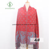 Newest Nepal Style Paisley Printed Jacquard Scarf Fashion Pashmina Shawl