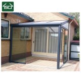 Patio Roof with Glass Sliding Wall and Aluminum Sidewalls with Polycarbonate
