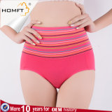 High Waist Underwear Stripe Cotton Shapers Women Slimming Panties