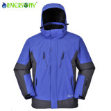 Factory Price Nice Men's Outdoor Jacket Blue and Black Contrast