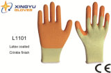 Polyester Shell Latex Coated Safety Work Glove (L1101)