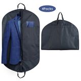 Garment Bag Covers Folding Zipped Dark Blue Suit Bag with Clear Window