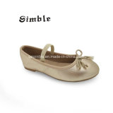 Children PU Ballet Shoes with Lace in Upper