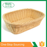 Rectangle Imitation Rattan Bread Basket, Food Serving Baskets, Diplay Baskets for Fruit Food Vegetables