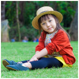 100% Wool Red Kids Clothes Girls