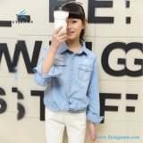 Fashion Light Blue Slim Girls' Long Sleeve Denim Shirt by Fly Jeans