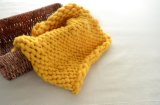 Knit Baby Blanket Hand Knitting Big Loop Yarn Merino Wool