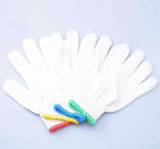 Korea Natural White Knitted Poly Cotton Gloves Cheap Work Gloves