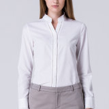 Custom Women Formal Shirts Designs Long Sleeve Button Down Collar