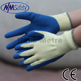 Nmsafety 10g Polyester Coated Crinkle Latex Work Gloves