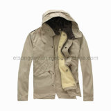 Khkai Hoody 100% Cotton Men's Padding Jacket with Cap (MRDS805)