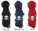 Printing Skull Fashion Pet Clothes Sports Hoodie Velvet Warm Dog Coat