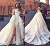 2018 Mermaid Lace Bridal Gown Arabic Dubai Wedding Dresses A33