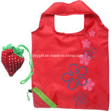 Promotional Item Fruit Foldable Tote Bag Polyester Fabric Shopping Bag