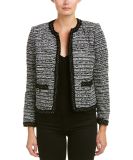 2018 Newest Designs Women Short Tweed Wool-Blend Blazer Wholesale
