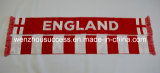 Knitted Jacquard Scarf; Football Scarf. Soccer Scarf - England Scarf