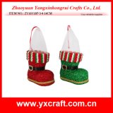 Christmas Decoration (ZY16Y107-3-4 14CM) Xmas Boot Direct Factory