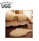 Natural Single Pelt Sheepskin Rug with Long Wool in White
