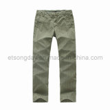 100% Cotton Men's Trousers with Vertical Stripe (CVS70001)