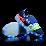 Sek Wholesale Kids Simulation Sneaker Light up LED Shoes with Light for Children