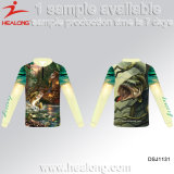 Healong China Custom Apparel Gear Any Sizes Sublimation Men's Fishing Jerseys for Sale