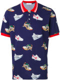 Custom Men's Polo Shirt with Shoe Patterned