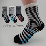 Custom Kids Boys Stripe Comfortable Crew Socks with High Quality