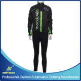 Custom Made Windproof Waterproof Breathable Cycling Suit with Jacket and Tight Trouser