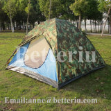 Camping Tent with Camoflage Rain-Blocking Awning