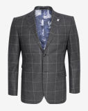 Wholesale Men's Fashion Leisure Latest Design Checked Wool Suit Jacket