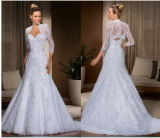 2016 Lace Jacket Long Sleeve Bridal Wedding Dress Wdal001
