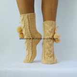 Factory Custom Hand Knit Winter Boot Slipper Socks