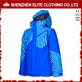 Waterproof Blue Windbreaker Ski Jacket Thermal Winter Coat (ELTSNBJI-56)