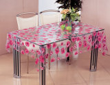 Vinyl Tablecloth Plastic Transparent and PVC Material Printed Pattern