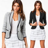 Autumn Fashion One Button Lapel Short Business Women Formal Coat