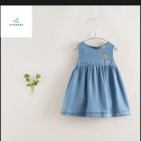 New Style Girls' Cute Sleeveless Denim Dresses with Embroidery by Fly Jeans