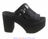 Ladies EVA Sole Wedge Platform Black Dress Shoes for Women