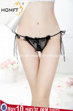 Wholesale Transparent Lace Open Crotch Strappy Mature Ladies G-String Thong Sexy T-Back Panties
