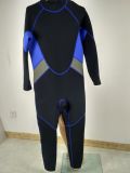 Men 3mm Neoprene Wetsuit with Back Ykk Zipper for Diving