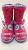 Animal Style Short Plush Girls Indoor Boots Slippers