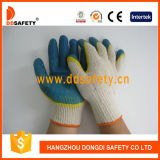 Ddsafety 2017 Beige T/C Knitted Shell Mixed Latex Working Glove